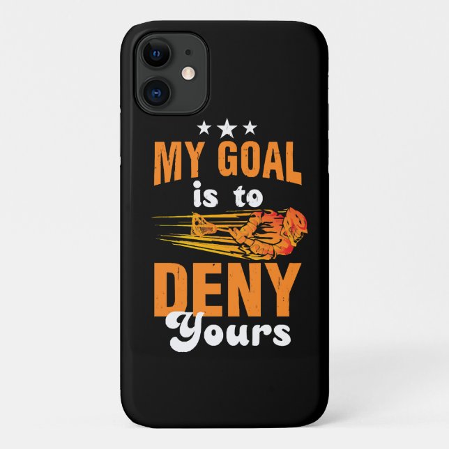 Coques Case-Mate iPhone Mon objectif est de nier le vôtre Lacrosse (Dos)
