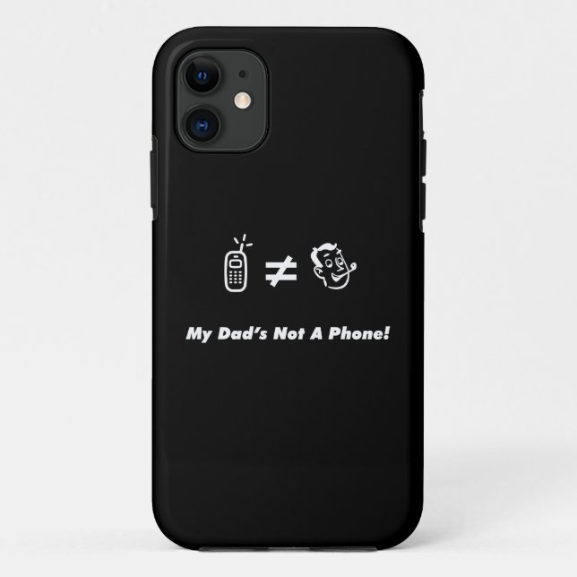 Coques Case-Mate iPhone Mon papa n'est pas un téléphone (Dos)