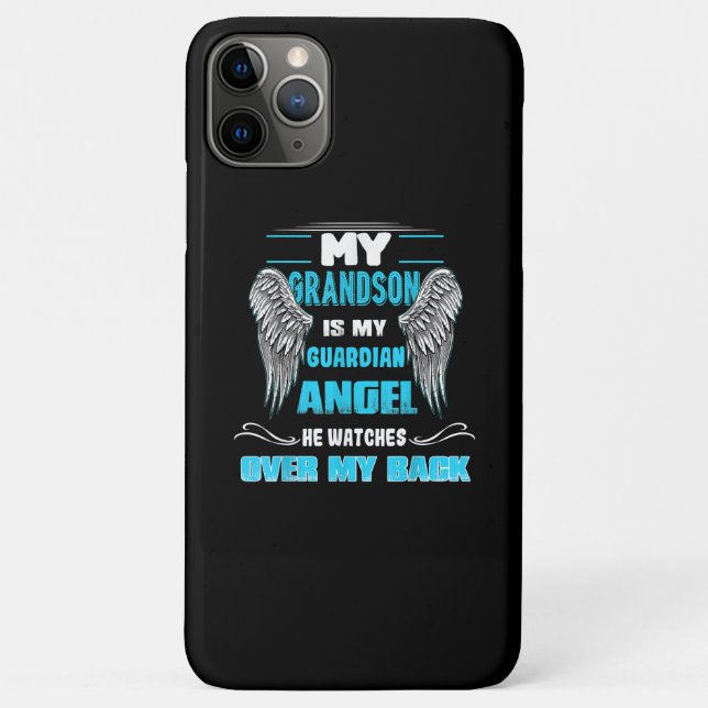 Coques Case-Mate iPhone Mon Petit-Fils Est Mon Ange Gardien (Dos)