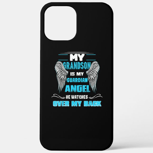 Coques Case-Mate iPhone Mon Petit-Fils Est Mon Ange Gardien (Verso)