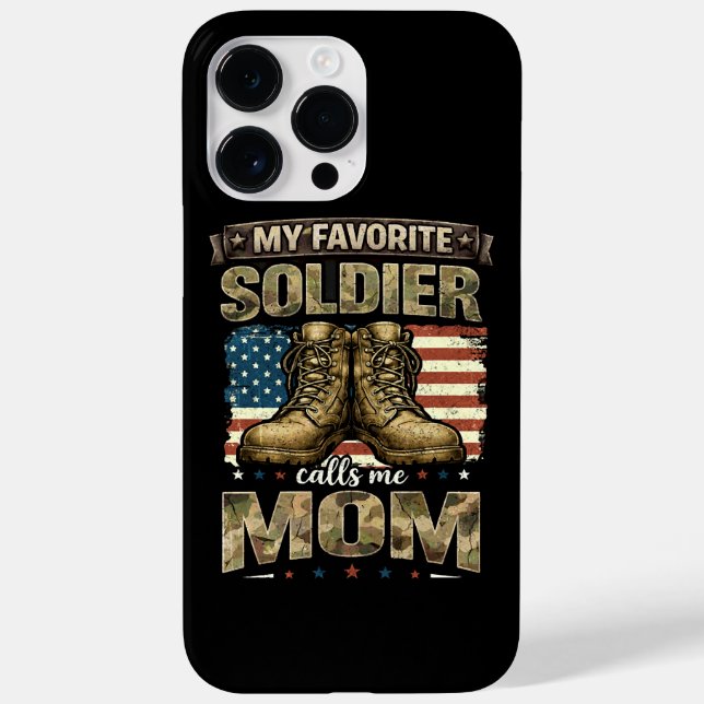 Coques Case-Mate iPhone Mon soldat préféré m'appelle maman (Verso)