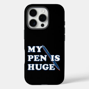 Coque iPhone 16 Pro Mon Stylo Est Un Énorme Humour Sarcastique Offensi