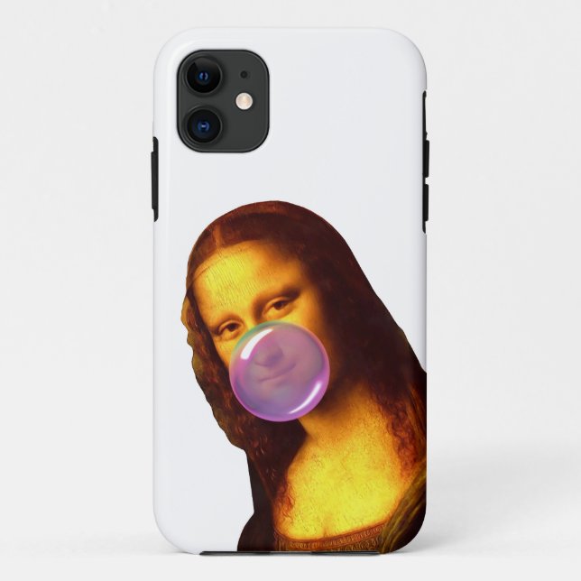 Coques Case-Mate iPhone Mona Lisa Chauffage gomme Bulle (Dos)
