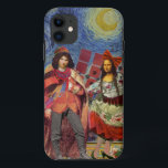 Case-Mate iPhone Case Mona Lisa Romantic Funny Art coloré<br><div class="desc">Cette merveilleuse invitation prend des éléments de la Mona Lisa et de Van Gogh's Starry nuit pour faire un thème mariage exceptionnellement unique et fantasque stationnaire pour une invitation, merci, numéro de table, et plus encore! Mona Lisa - Cette image présente la Mona Lisa avec son homme, dansant dans la...</div>