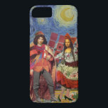 Coque iPhone 8/7 Mona Lisa Romantic Funny Art coloré<br><div class="desc">Cette merveilleuse invitation prend des éléments de la Mona Lisa et de Van Gogh's Starry nuit pour faire un thème mariage exceptionnellement unique et fantasque stationnaire pour une invitation, merci, numéro de table, et plus encore! Mona Lisa - Cette image présente la Mona Lisa avec son homme, dansant dans la...</div>