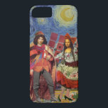 Coque iPhone 8/7 Mona Lisa Romantic Funny Art coloré<br><div class="desc">Cette merveilleuse invitation prend des éléments de la Mona Lisa et de Van Gogh's Starry nuit pour faire un thème mariage exceptionnellement unique et fantasque stationnaire pour une invitation, merci, numéro de table, et plus encore! Mona Lisa - Cette image présente la Mona Lisa avec son homme, dansant dans la...</div>