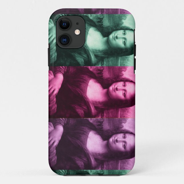 Coques Case-Mate iPhone Mona Lisa Rose vert violet (Dos)