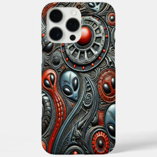Coque iPhone 16 Pro Max Monde Alien mystérieux et complexe