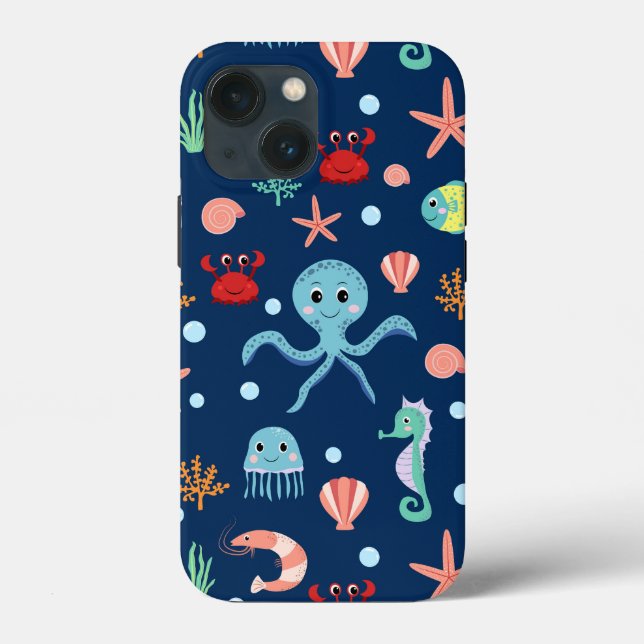 Coques Case-Mate iPhone Monde marin (Verso)
