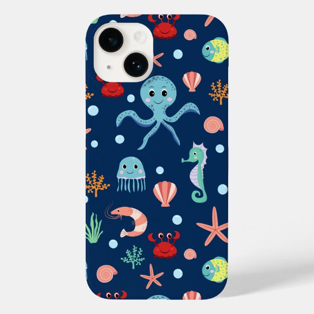 Coques Case-Mate iPhone Monde marin (Verso)