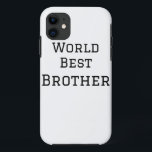 Case-Mate iPhone Case Monde meilleur frère ajouter nom texte sport texte<br><div class="desc">conception</div>