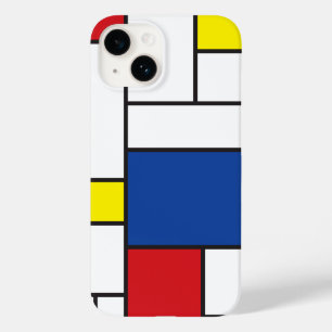 Coque Pour iPhone 14 Mondrial Minimaliste Géométrique De Stijl Art Mode