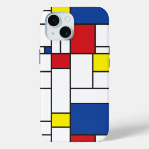 Coque Pour iPhone 15 Mondrial Minimaliste Géométrique De Stijl Art Mode