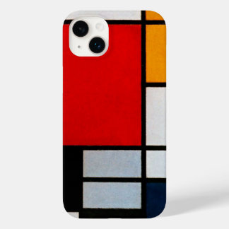 Coque Case-Mate iPhone Mondrian - Composition avec grand plan rouge