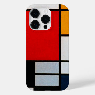 Coque Case-Mate iPhone Mondrian - Composition avec grand plan rouge