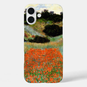 Coque Pour iPhone 16 Plus Monet - Champs de coquelicots dans un creux près d