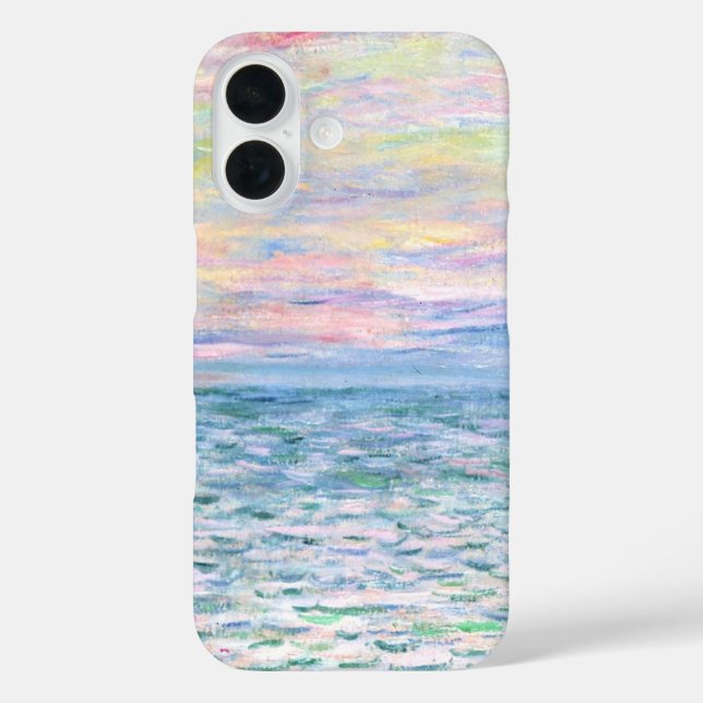 Coques Case-Mate iPhone Monet - Coucher de soleil à Pourville, art (Verso)