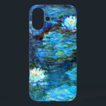 Coque Pour iPhone 16 Plus Monet - Lys d'eau (bleu)<br><div class="desc">Claude Monet célèbre peinture,  Water Lilies (bleu).</div>