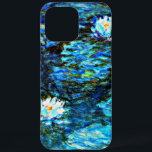 Coque iPhone 16 Pro Max Monet - Lys d'eau (bleu)<br><div class="desc">Water Lilies (bleu),  célèbre peinture de l'artiste impressionniste français Claude Monet</div>