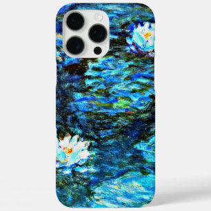 Coque iPhone 16 Pro Max Monet - Lys d'eau (bleu)