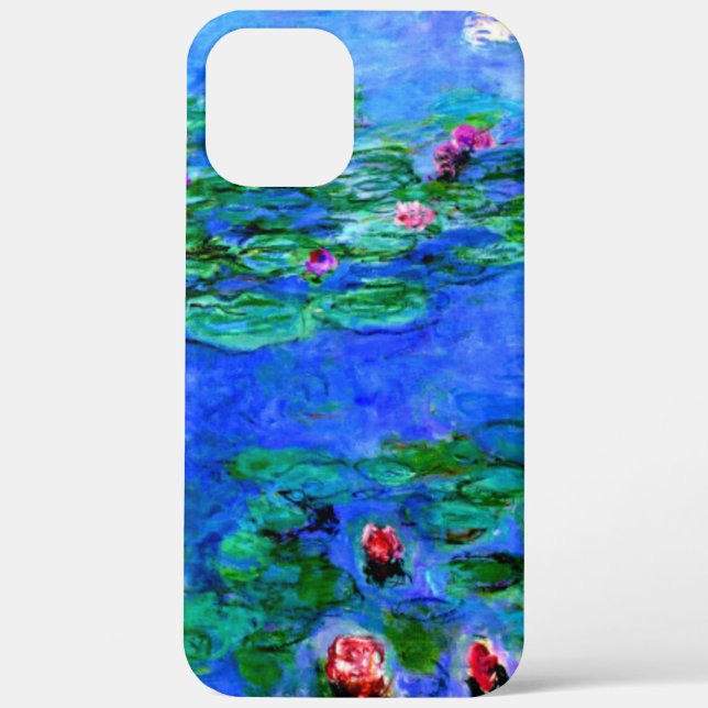 Coques Case-Mate iPhone Monet - Lys d'eau (rouge) (Verso)
