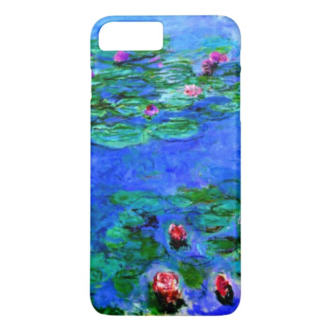 Coques Case-Mate iPhone Monet - Lys d'eau (rouge) (Dos)