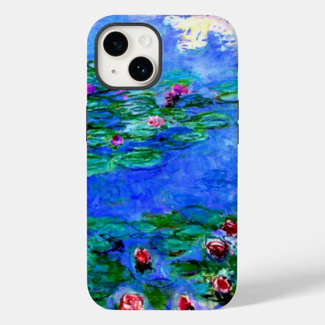Coques Case-Mate iPhone Monet - Nymphéas (rouge) (Verso)