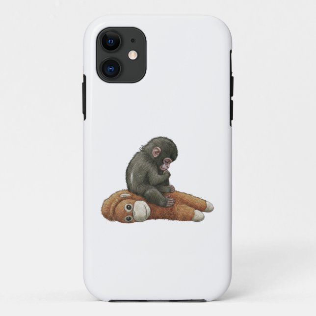 Coques Case-Mate iPhone Monkey Punch, bébé orang-outan câlin singe  (Dos)