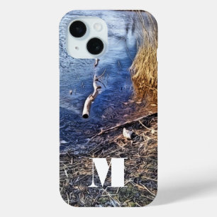 Coque Case-Mate iPhone Monogram Blue Lakeshore