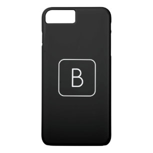Case-Mate iPhone Case Monogram de Styled White & Black