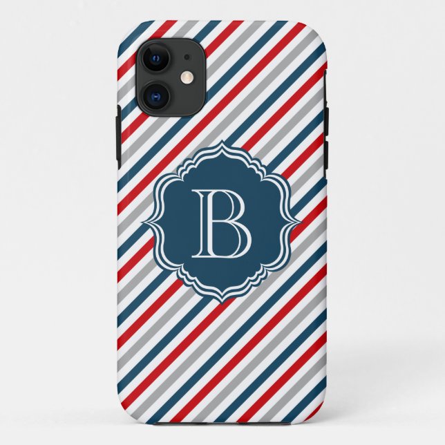 Coques Case-Mate iPhone Monogram design (Dos)