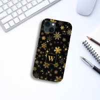 Monogram Gold Snowflakes et Stars