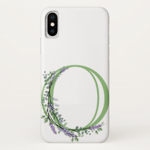 Case-Mate iPhone Case Monogram O Lavande Eucalyptus