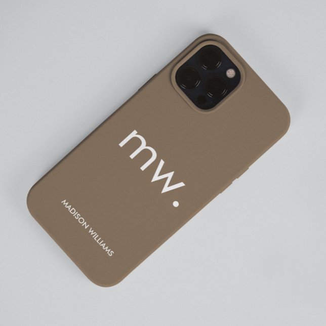 Coques Case-Mate iPhone Monogram Pastel Elegant Feminine Minimalist  Case- (Créateur téléchargé)