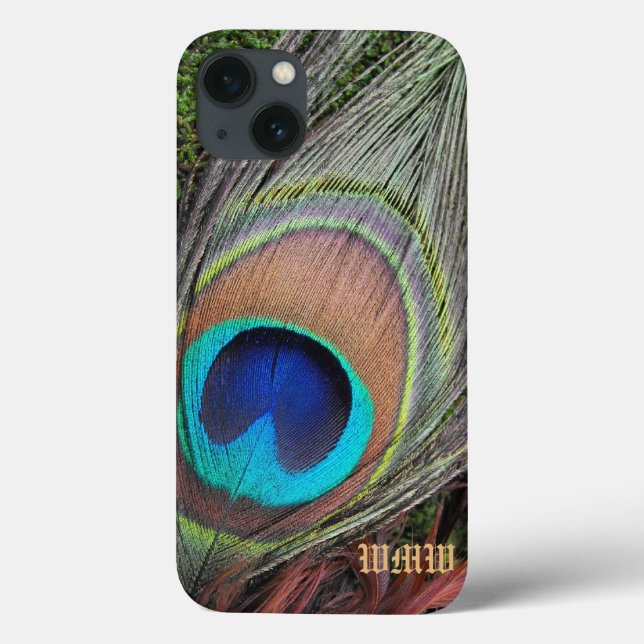 Coques Case-Mate iPhone Monogram Peacock Feather Blackberry Bold Case (Verso)
