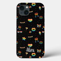 Monogram Pride Arc en ciel LGBT gay Queer One Love