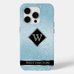 Coque Case-Mate iPhone Monogram Twinkle Ombre - Bébé bleu