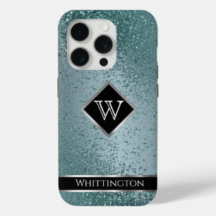 Coque Case-Mate iPhone Monogram Twinkle Ombre - Turquoise