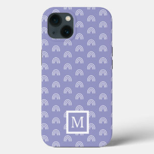 Case-Mate iPhone Case Monogram White Rainbow