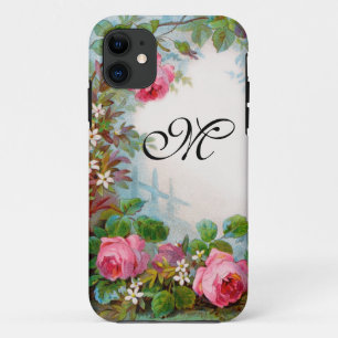 COQUE Case-Mate POUR iPhone MONOGRAME DE ROSES ET DE JASMINE