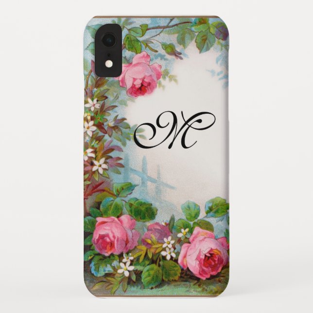 COQUES Case-Mate iPhone MONOGRAME DE ROSES ET DE JASMINE (Dos)