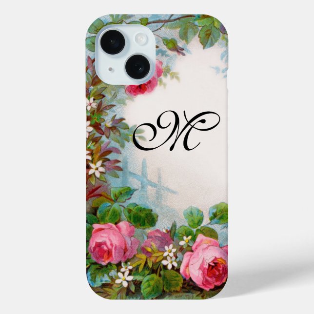COQUES Case-Mate iPhone MONOGRAME DE ROSES ET DE JASMINE (Verso)