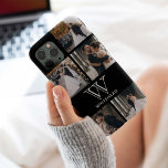 Coque Case-Mate iPhone Monogramme 5 - Collage photo Carré<br><div class="desc">Ce monogrammed moderne comprend 5 photos un spot pour le début.</div>