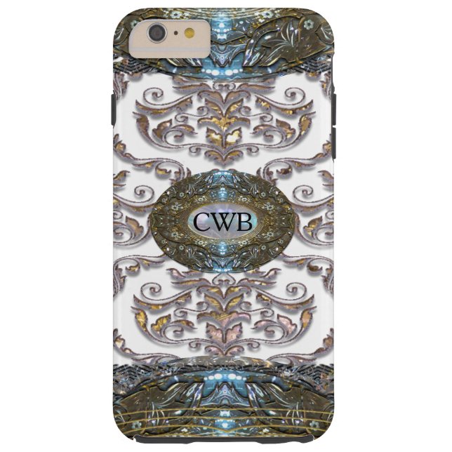 Coques Case-Mate iPhone Monogramme 6/6s romantique baroque de Veyla de (Dos)