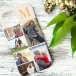 Case-Mate iPhone Case Monogramme 6 Photo Collage Crème Jaune<br><div class="desc">Monogrammed photo collage coque iphone que vous pouvez personnaliser avec 6 de vos photos préférées et votre initiale. Le modèle est configuré pour vous permettre d'ajouter vos photos, de travailler de haut en bas sur le côté gauche, puis de haut en bas sur le côté droit. Le design a un...</div>