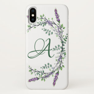 Coque Case-Mate iPhone Monogramme A Lavande Eucalyptus