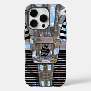 Coque iPhone 16 Pro Monogramme Art Déco