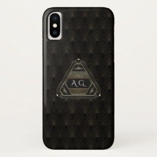 Case-Mate iPhone Case Monogramme Art Déco vintage Gold Great Gatsby