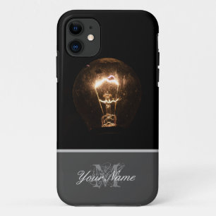 Case-Mate iPhone Case Monogramme avec ampoule rétro !