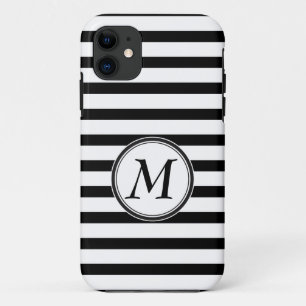Coque iPhone 11 Monogramme avec des rayures